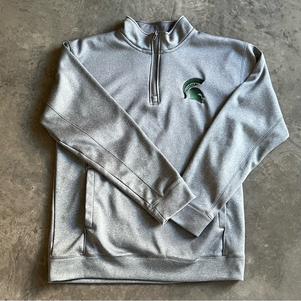Michigan State Spartans Quarter Zip Sweatshirt